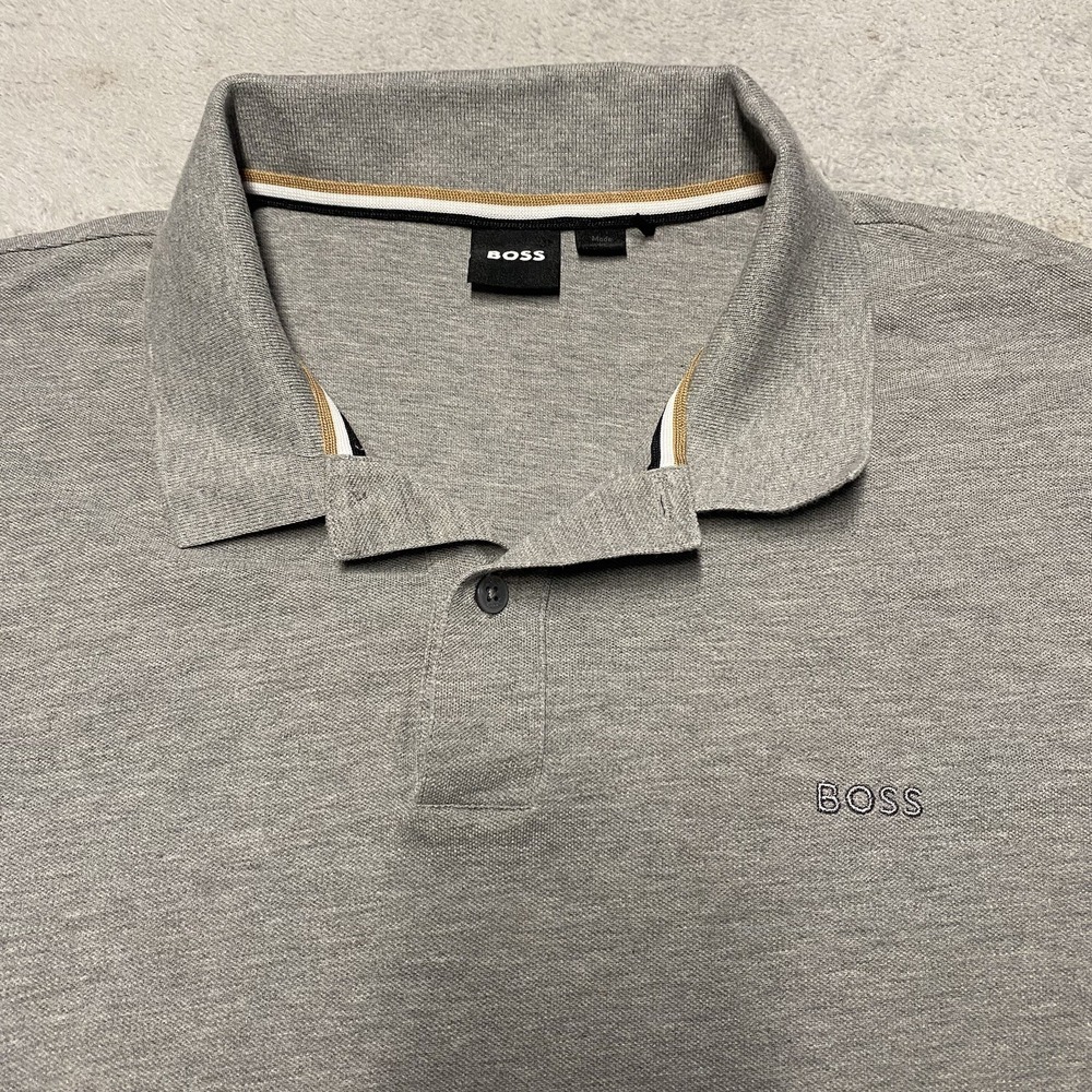 BOSS Men’s Grey Polo Shirt